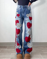 Oli & Hali - Heart And Leo Straight Leg Jean