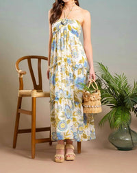Trend:Notes - Beach Foam Floral Maxi Dress