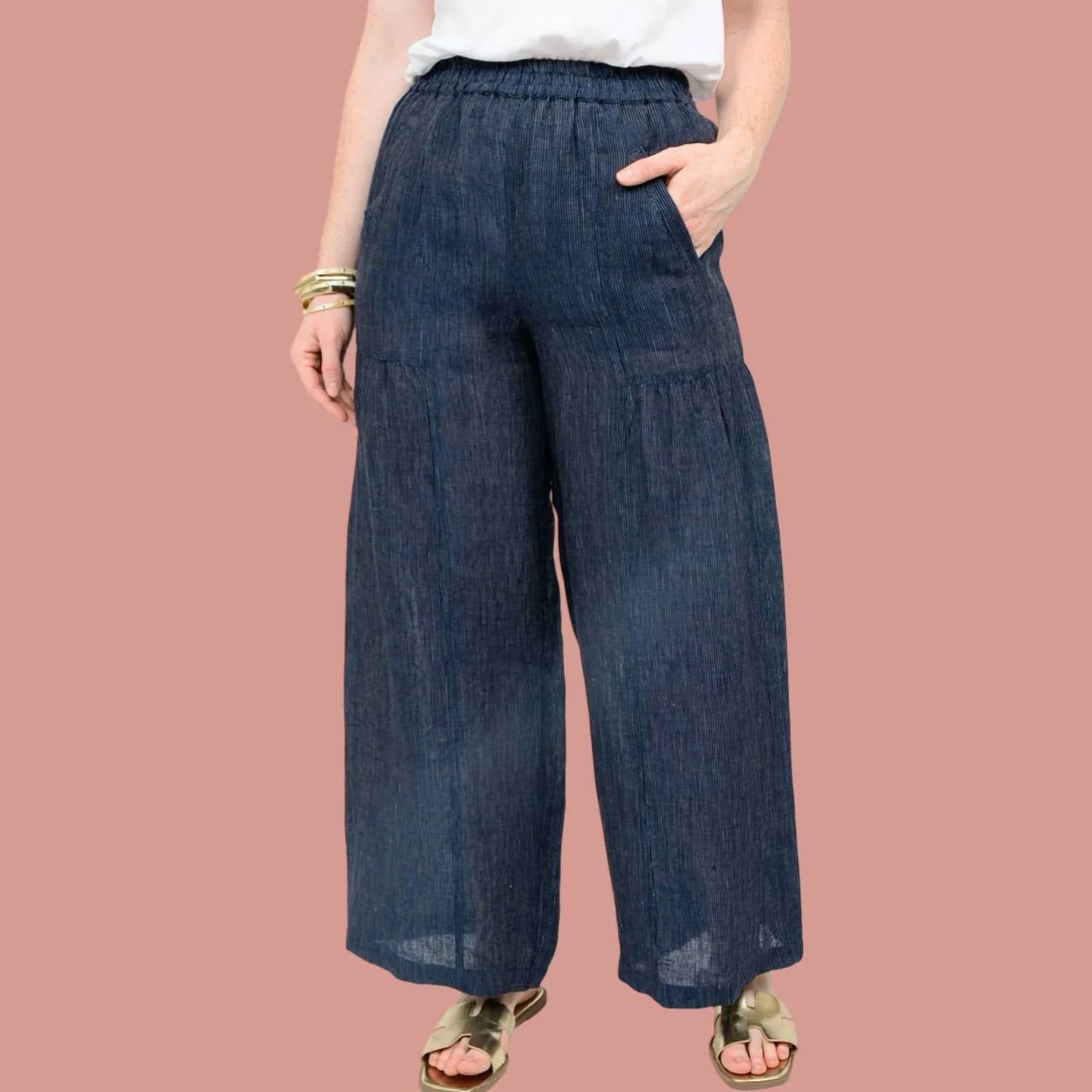 Ivy Jane - Wide Leg Striped Pant
