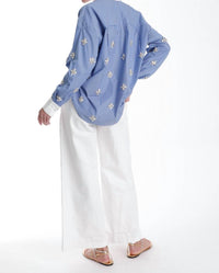 Karina Grimaldi - Lumi Button Down With Sequin Detail Blouse