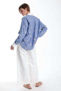 Karina Grimaldi - Lumi Button Down With Sequin Detail Blouse