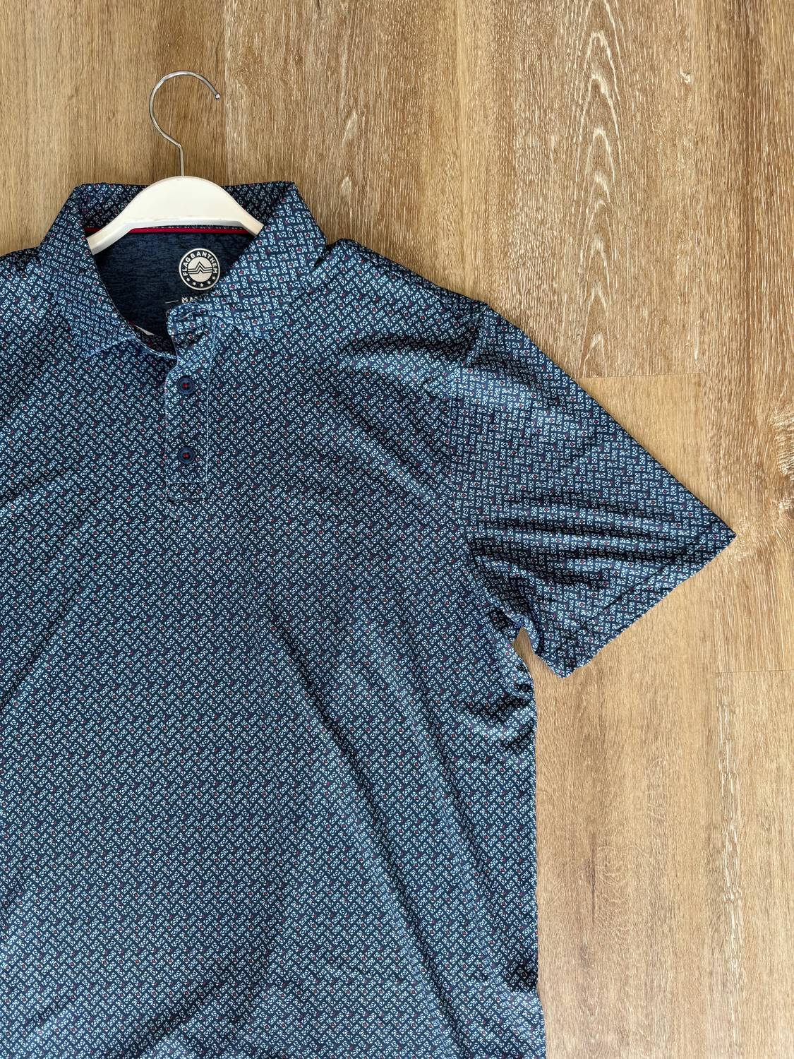 Fairfax & Favor - Men's Oakton Triangle Geo Print Performance Polo Shirt