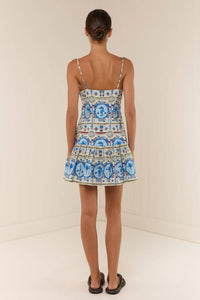 Palm Noosa Lima Mini Dress in lagoona tile - women's dress - view 4