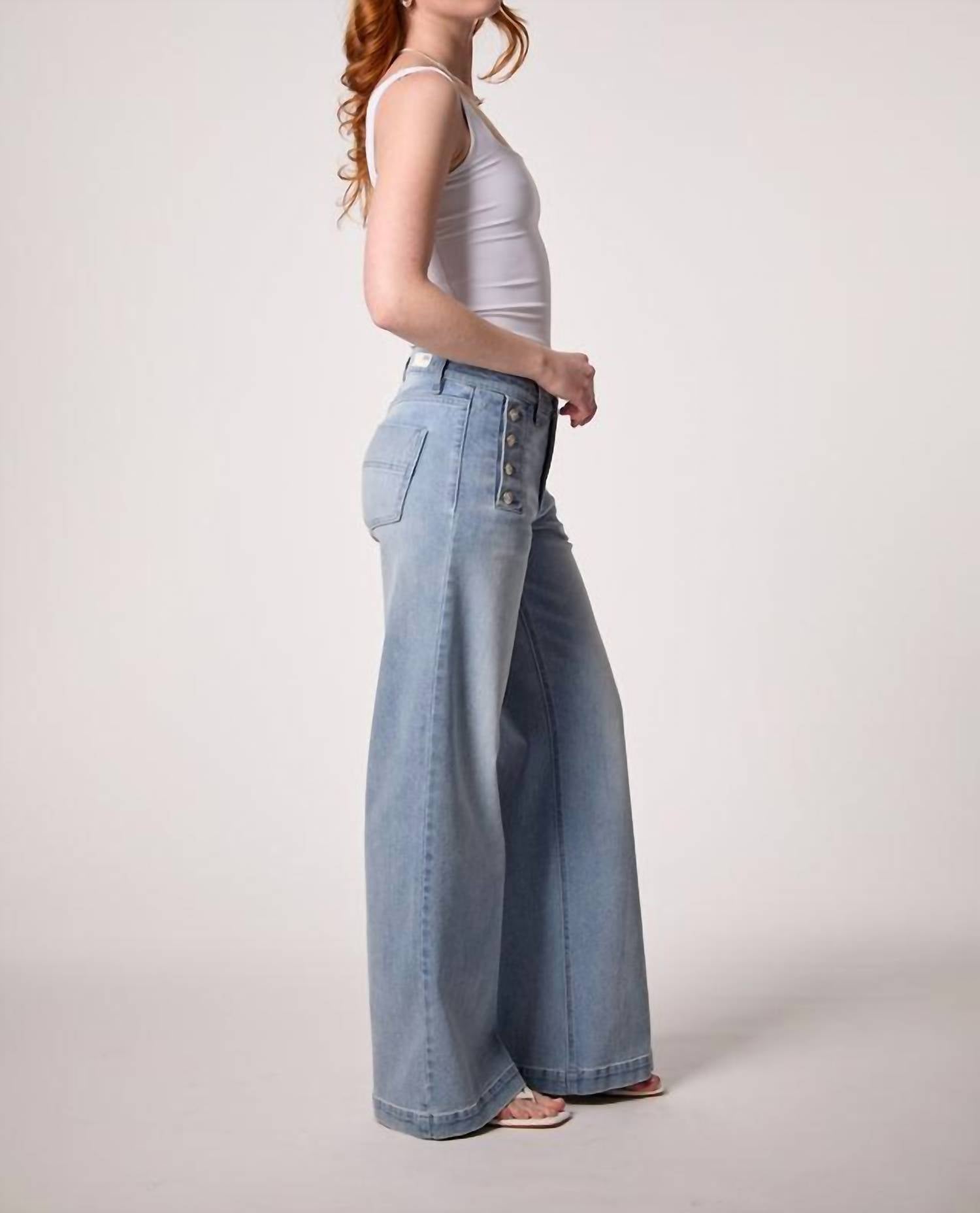 Blue Revival - Sailor Midrise Wide Denim Jean