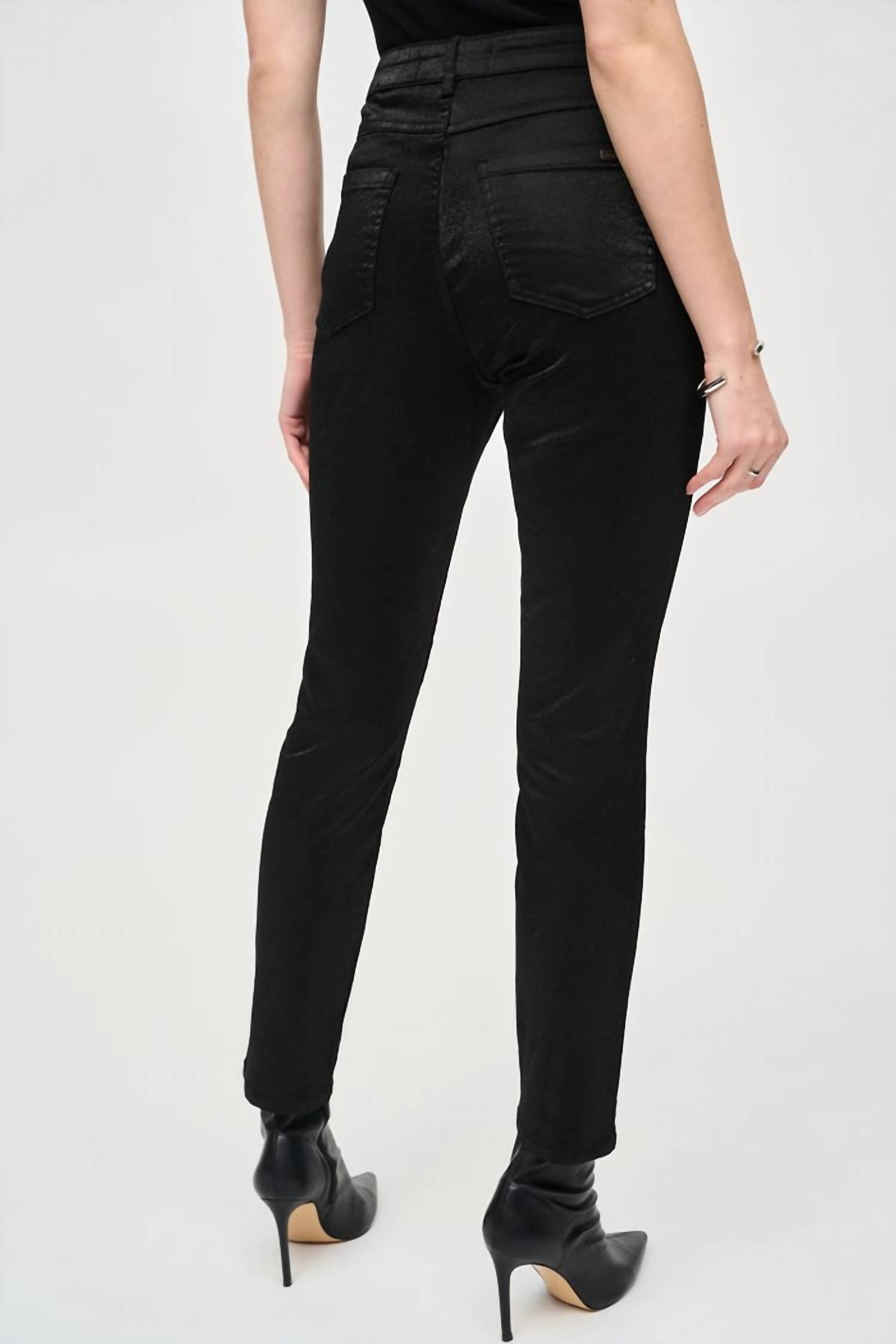 Joseph Ribkoff - Foiled Print Denim Pants
