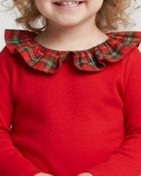 Delaney - Girls' Smocked Pearl Skirt And Knit Ruffle Top Set
