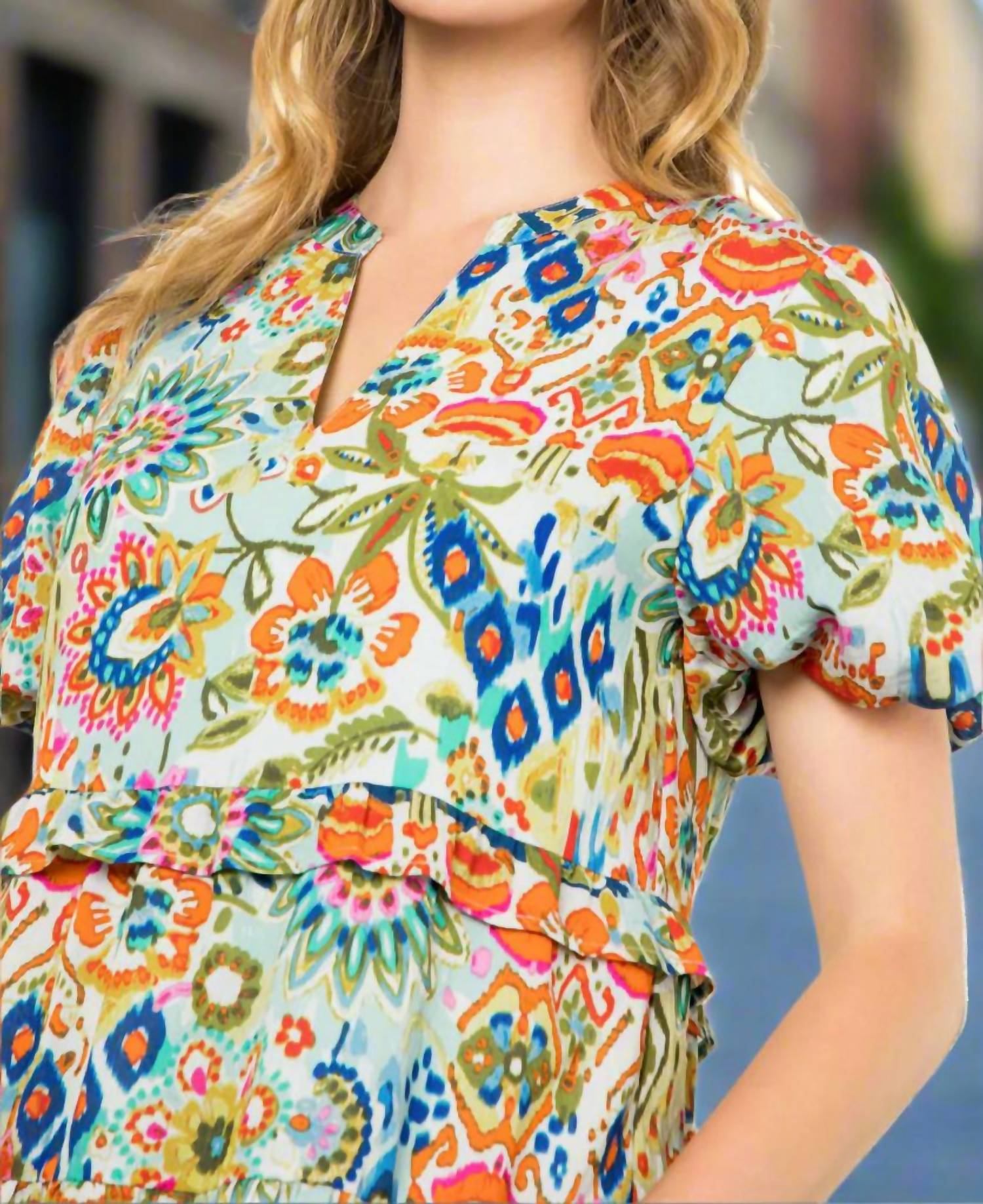 Thml - Fiori Puff Sleeve Floral Mini Dress