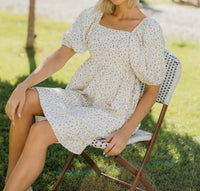 Mikarose Knee Length Dress in floral - women's dress - alternate view