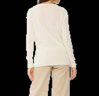 Monticelli Cashmere - Women's Ultra-light Cashmere V-neck Sweater