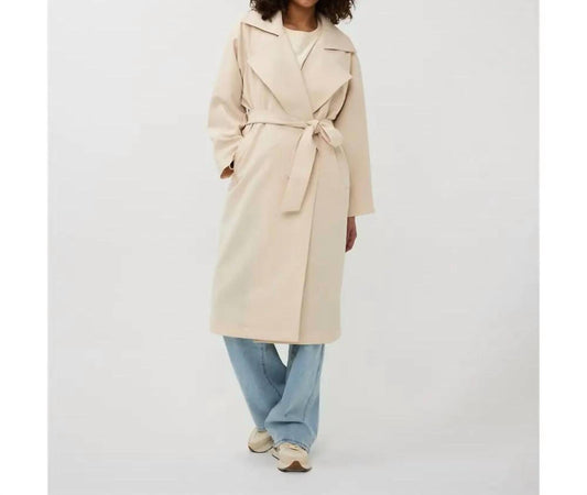 Esqualo - Sand Long Sleeve Trench Coat