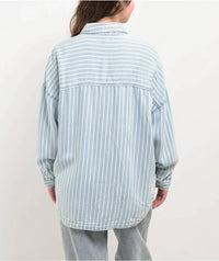 Blu Pepper - Kellan Striped Shacket