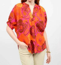 Ivy Jane - Bold Flower Popover Top