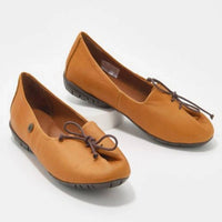 Sergio Tomani Women's Karla Leather Slip-on Shoes in amarillo - women's flats