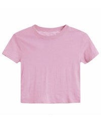 Katie J Nyc - Girl's Fearless Short Sleeve Crop Tee