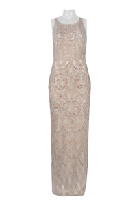 Aidan Mattox - Halter-style Embroidered Beaded Dress