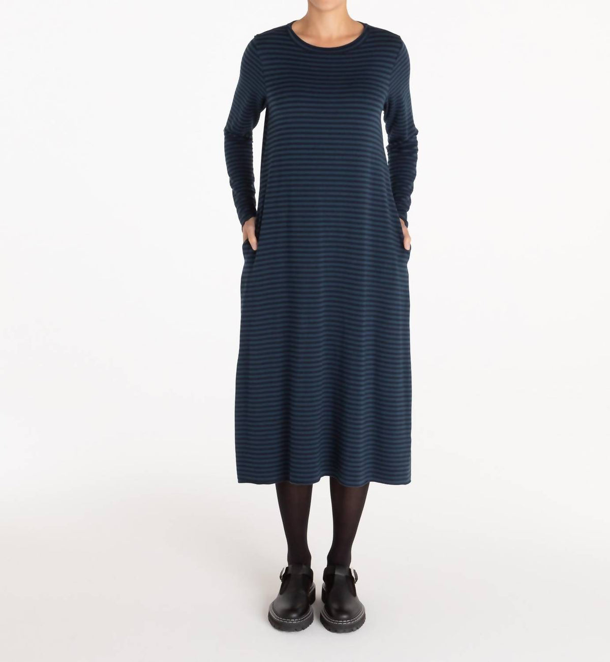 Cut Loose - Long Sleeve Striped Dress