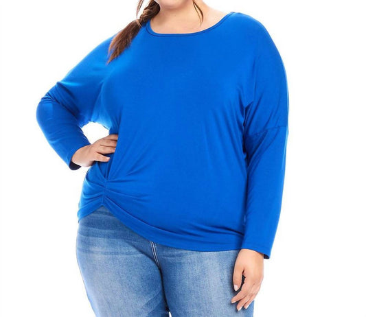 Karen Kane - Long Sleeve Pick Up Top - Plus Size