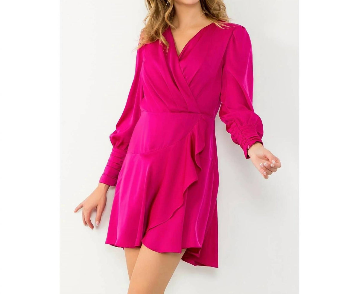 Thml - Women's Long Sleeve Flutter Dress