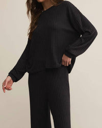 Z Supply - Daydream Rib Long Sleeve Top