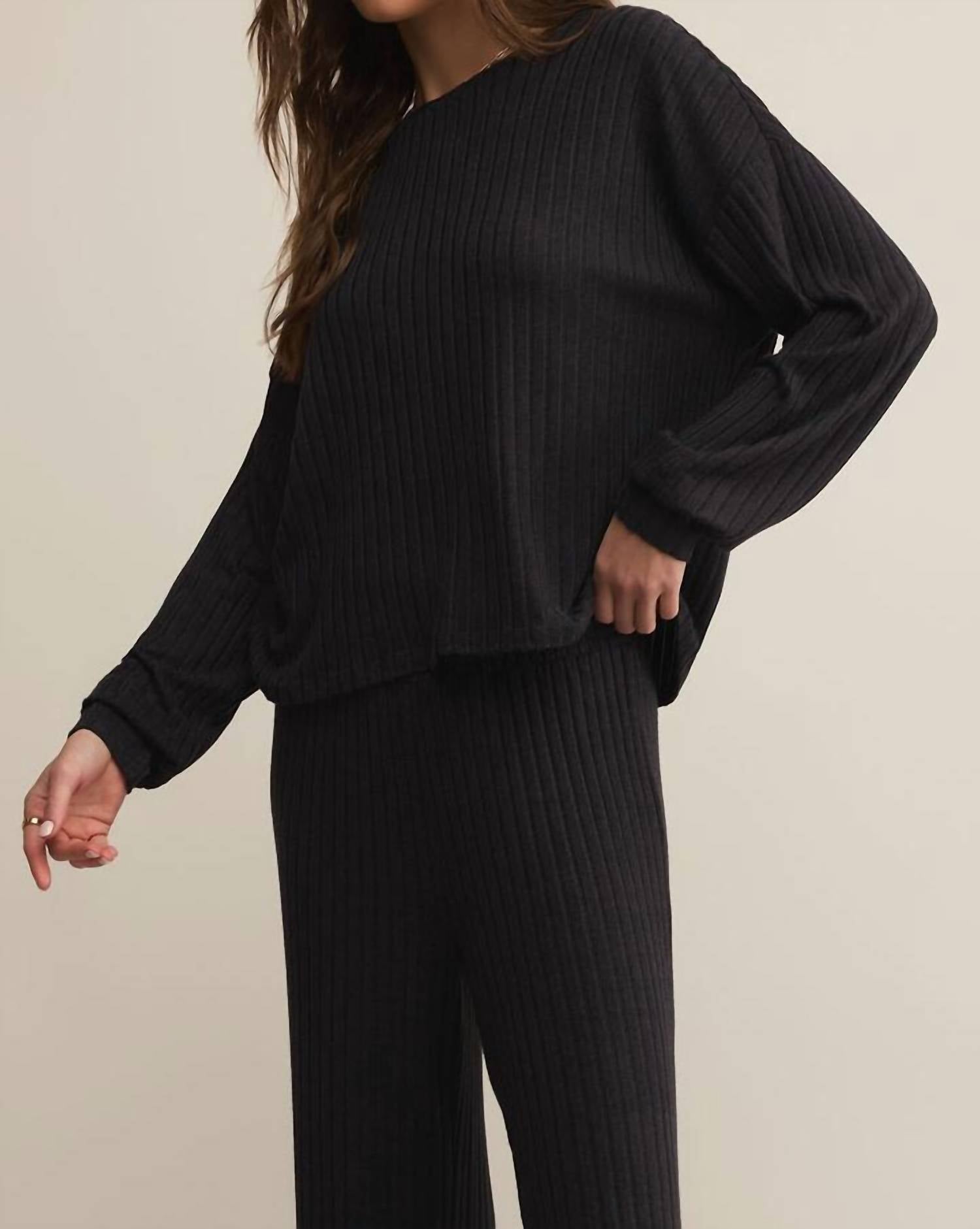 Z Supply - Daydream Rib Long Sleeve Top