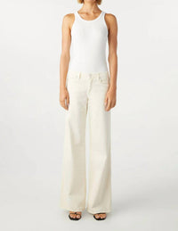 AMO Sabine Wide-leg Jeans in bone - women's jeans