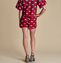 Stewart Simmons - Game Day Puff Sleeve Tie Top
