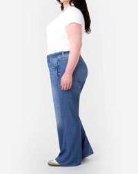 Seven 7 Denim Sweatpant Jean - Plus Size in saltaire - women's jeans - detail view
