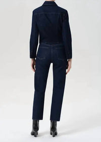 AGOLDE 90's Pinch High Waist Crop Pants in reissue - women's jeans - detail view