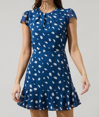Sugarlips - Elodie Dot Aviella Ruffle Mini Dress