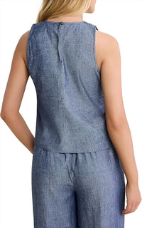 Nic + Zoe - Chambray Mix Stevie Tank Top