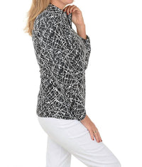 Lulu-B - High Neck Zip Up Top
