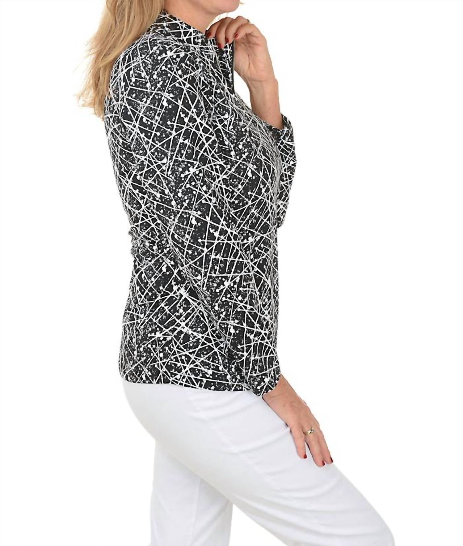 Lulu-B - High Neck Zip Up Top