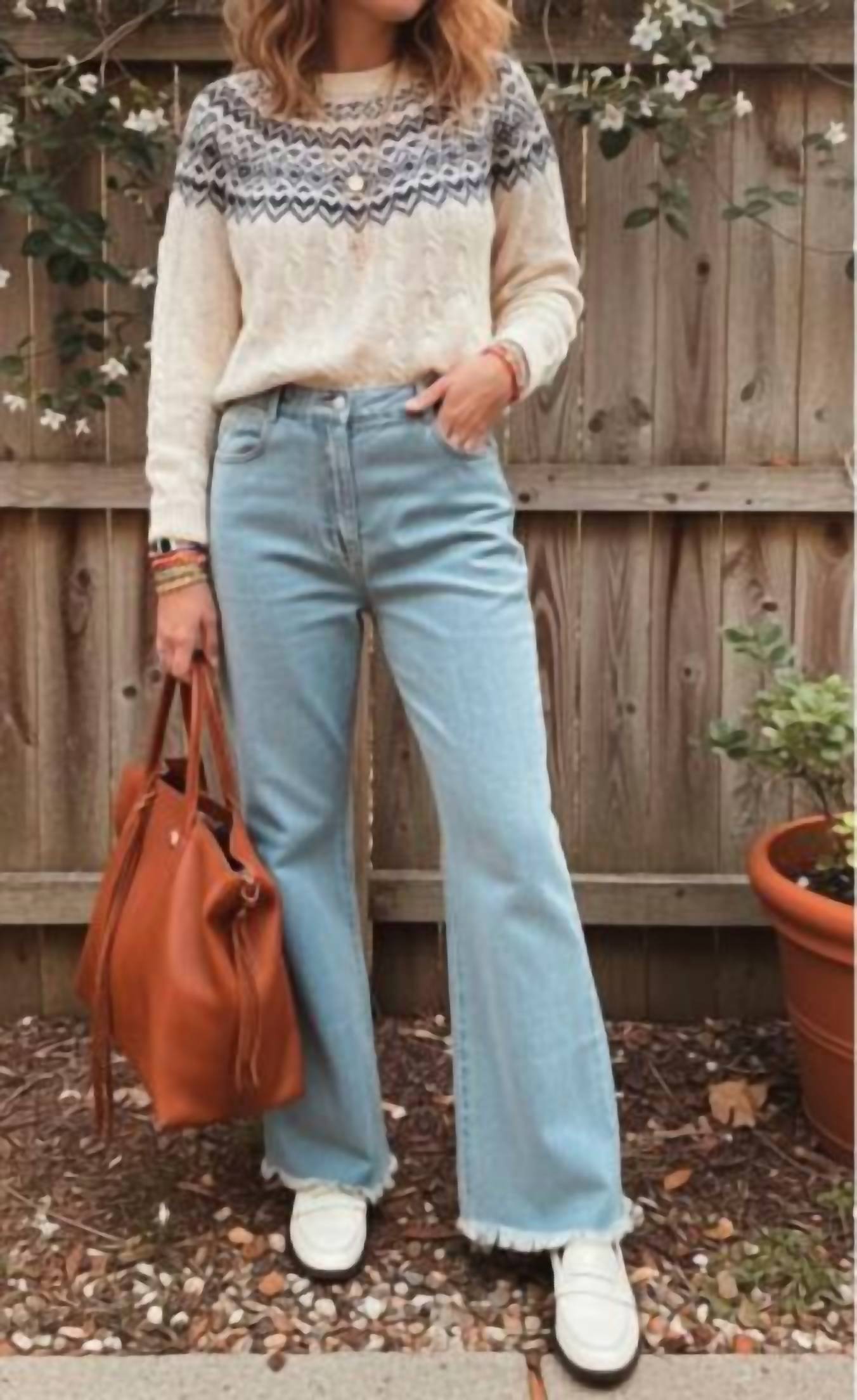 P.Cill - High Rise Wide Leg Jeans
