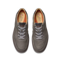 Clarks Men's Un Briley Vibe Oxford Shoes in dark grey nubuck - men's shoe - view 5