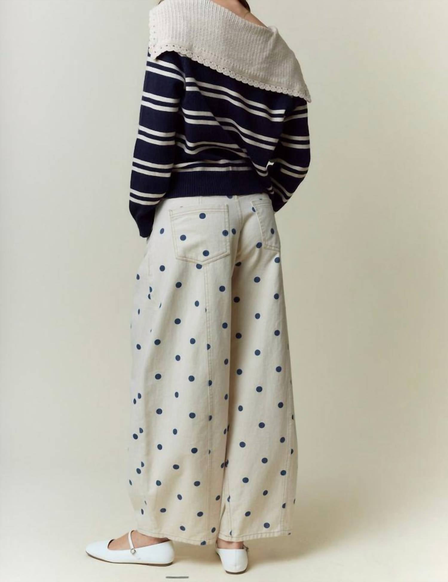 Peach Love - Simply Spotted Denim Pants