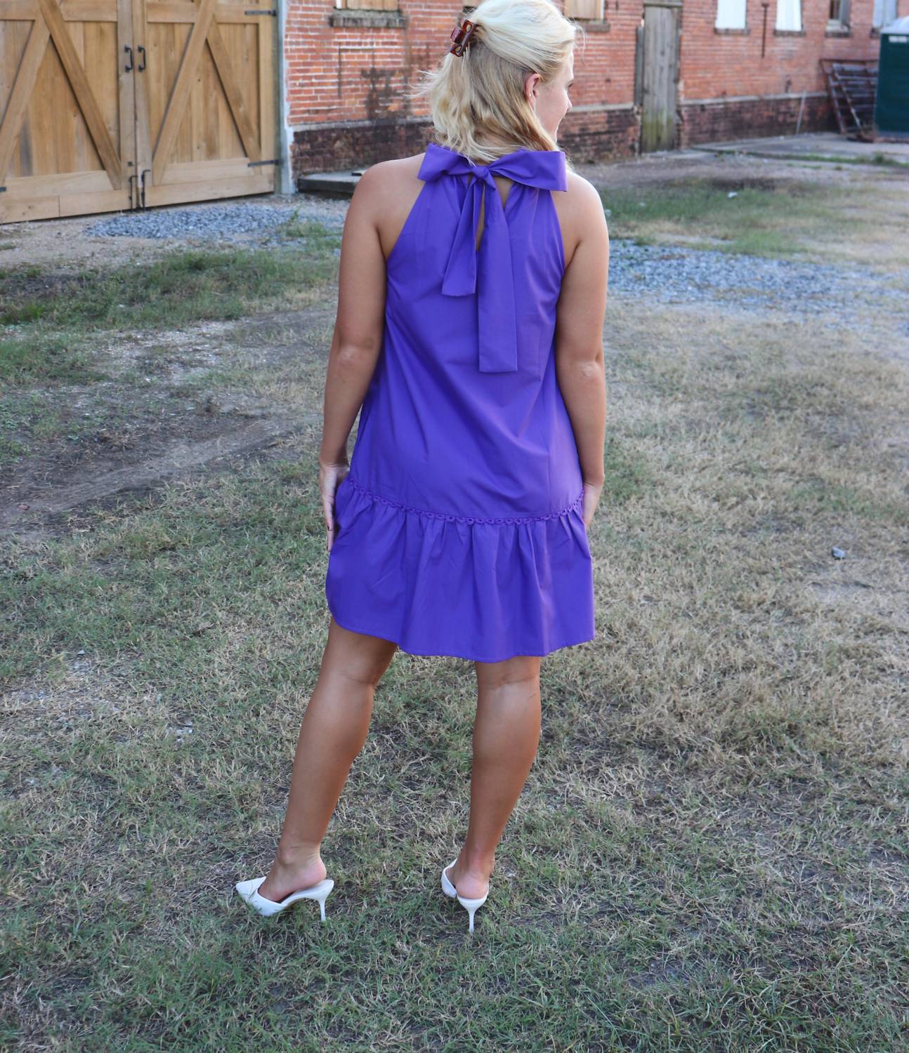 Joy Joy - Christine Halter Neck Mini Dress