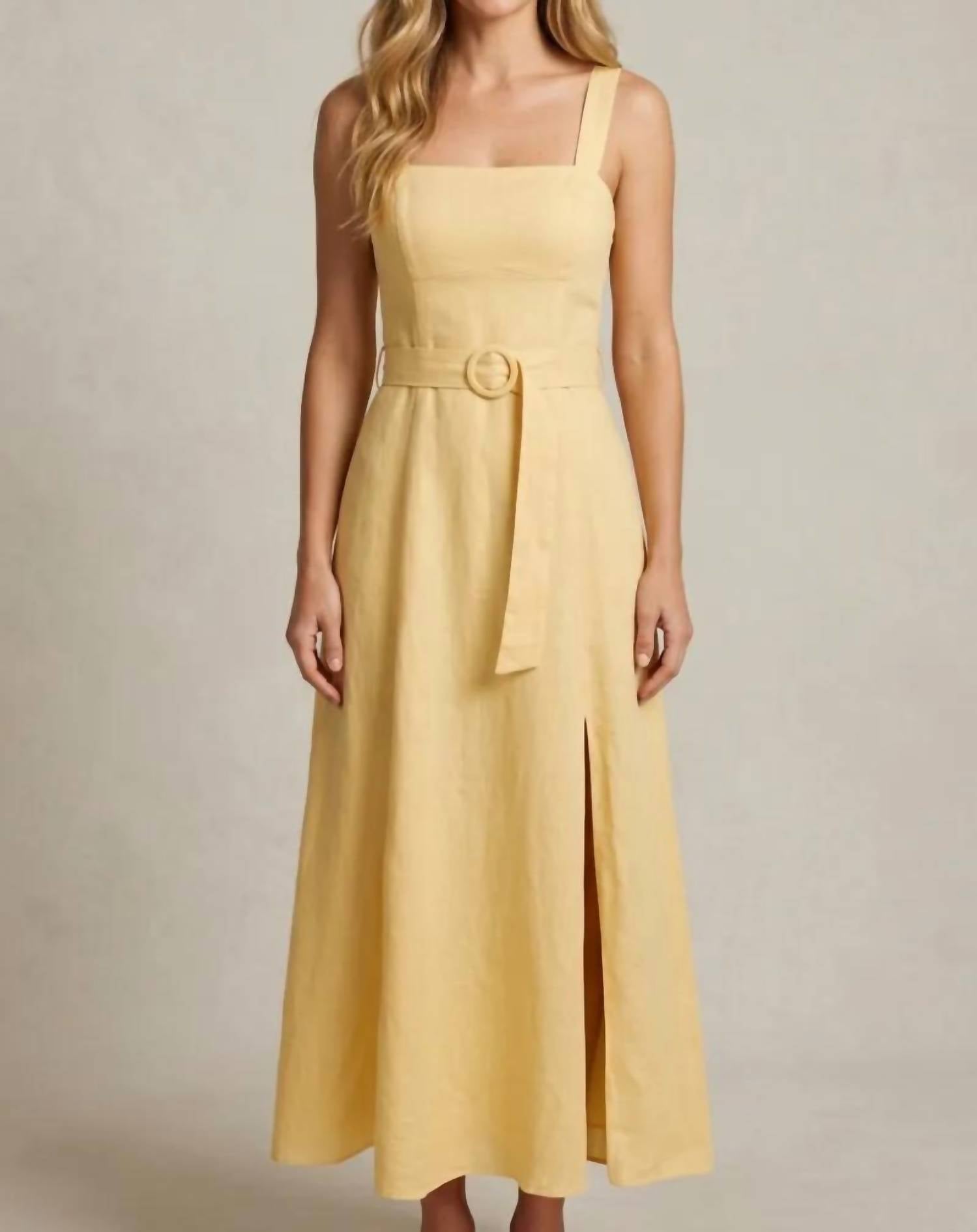 Mint Exclusives - Olivia Linen Maxi Dress