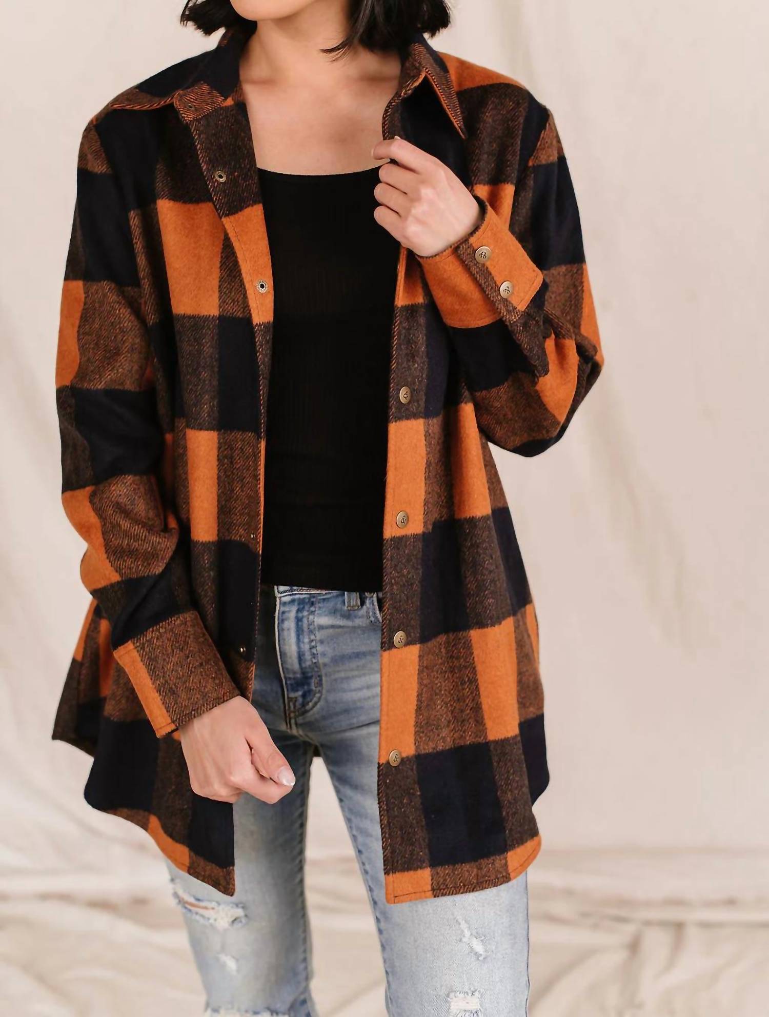 Ampersand Ave - Frankie Plaid Shacket