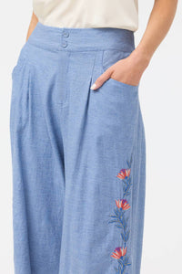 Johnny Was - ELIZABETH WIDE LEG PLEAT PANT
