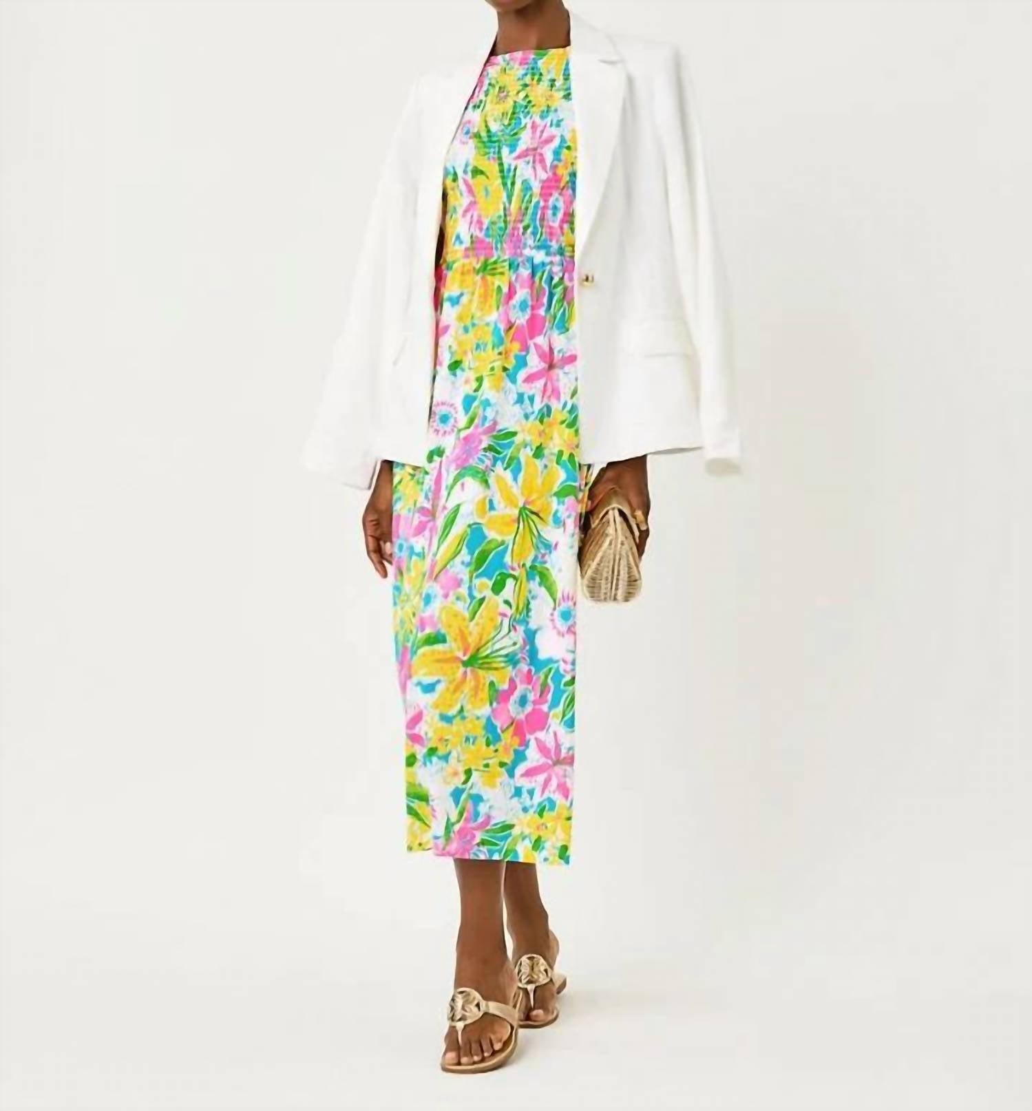 Lilly Pulitzer - Finnley Smocked Midi Dress