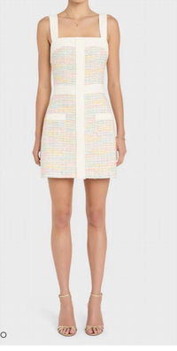 Amanda Uprichard Archie Dress in angelica tweed - women's dress
