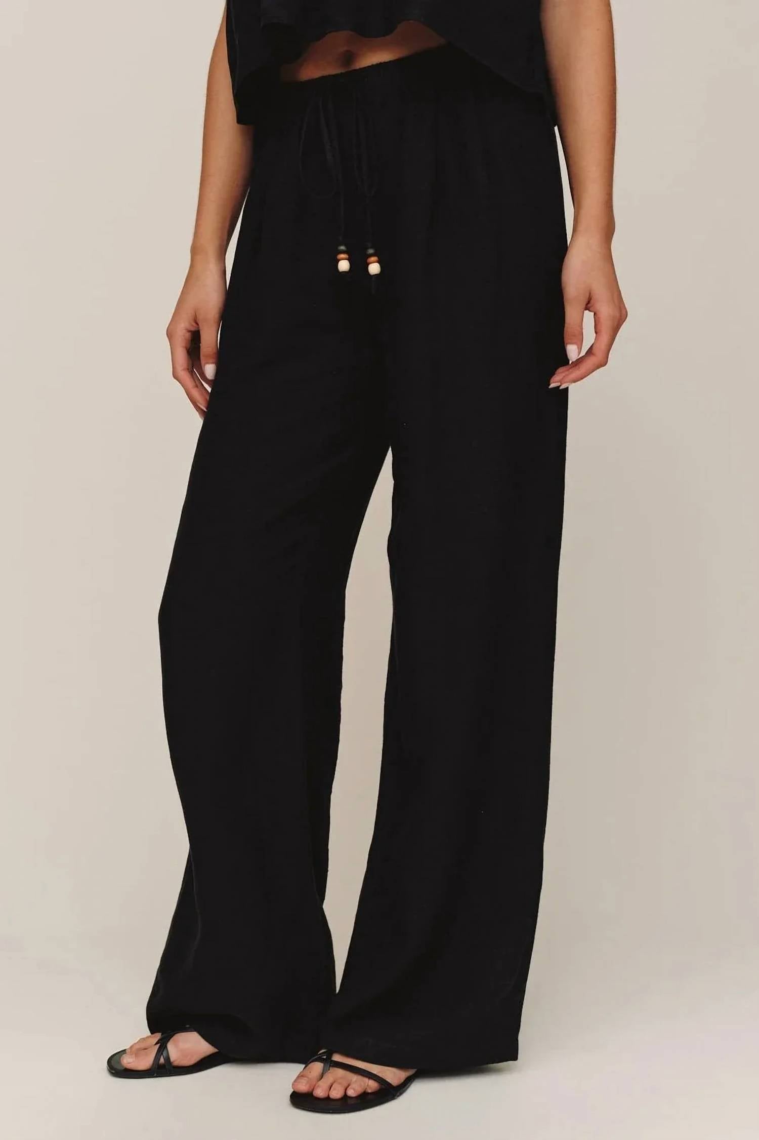Bella Dahl - Beaded Drawstring Beach Pant