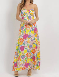 Fore Collection - Fruity Floral Maxi Dress