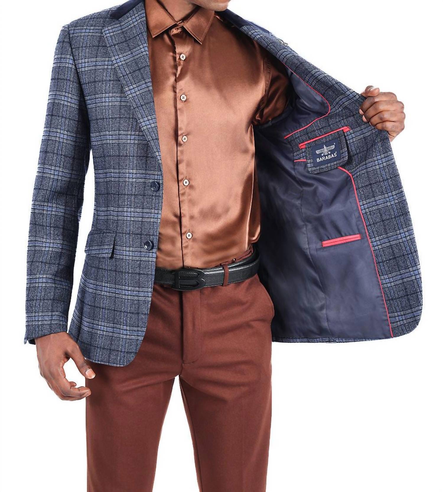 Barabas - Quilted Plaid Blazer