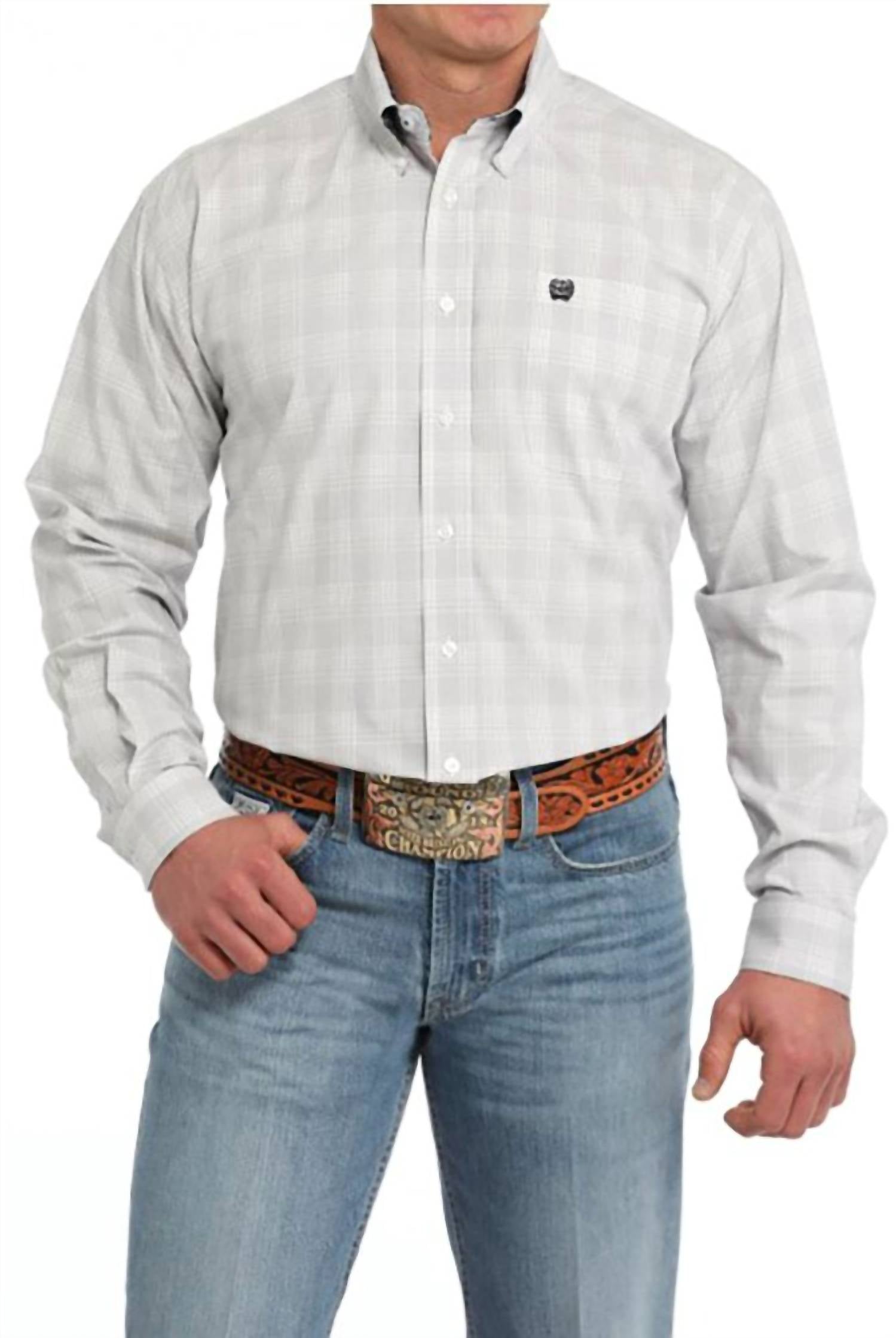 Cinch - Men's Classic Plaid Long Sleeve Shirt