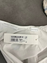 Hubert Gasser - WHITE RUCHED SLEEVE COTTON TOP