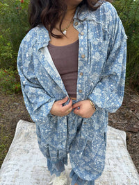 Oli & Hali - Paisley Splatter Long Sleeve Top