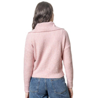 Lilla P - Split Collar Long Sleeve Sweater