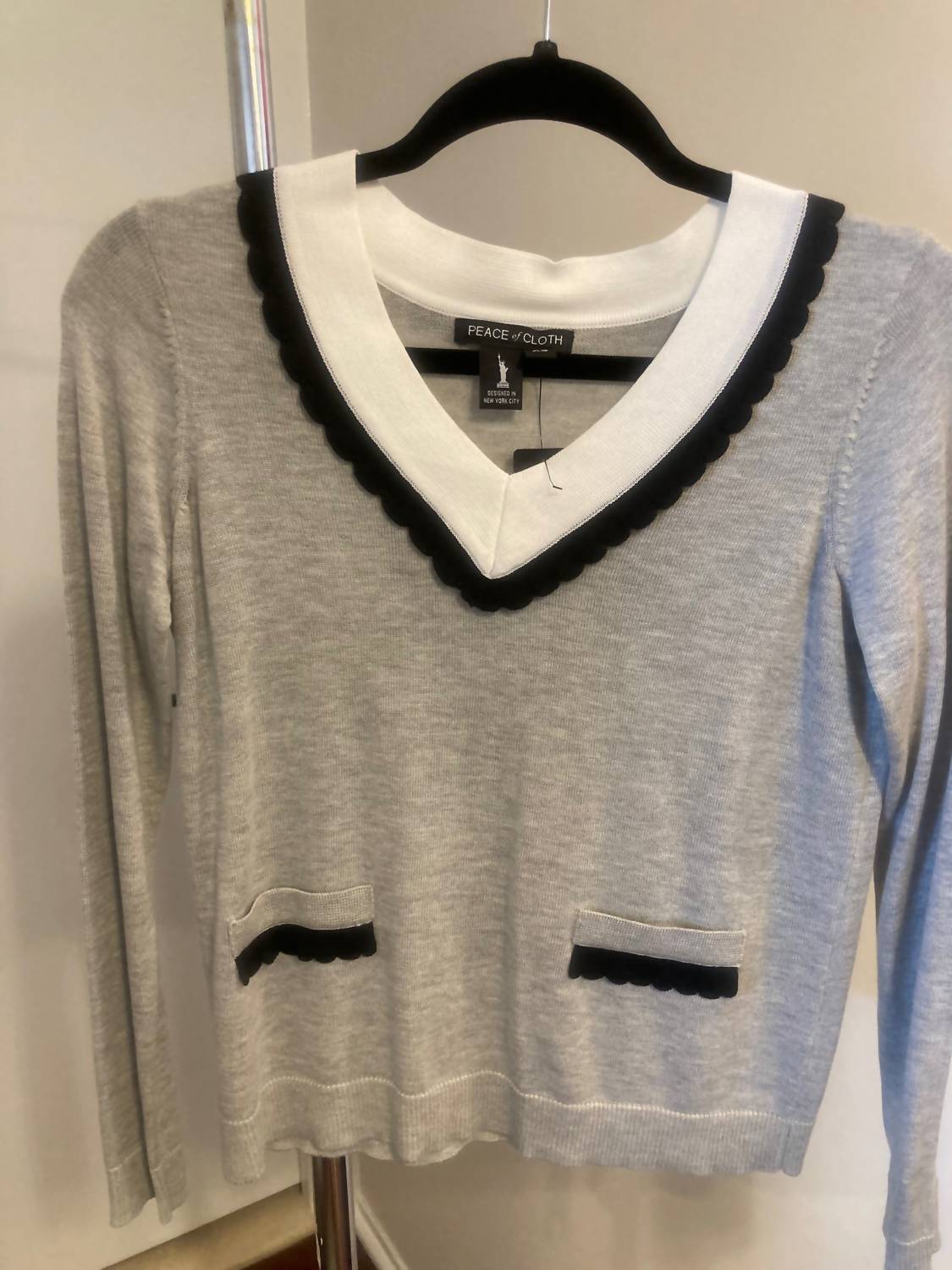Piece Of Cloth - Women's V neck sweater