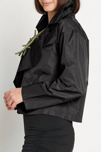 Planet By Lauren G. - Nylon Triple Collar Jacket